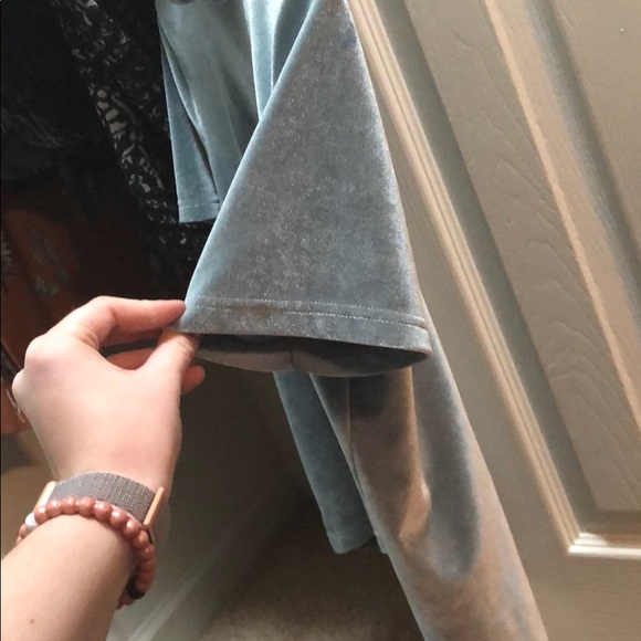 Madewell velvet light mint top - Picture 3 of 3